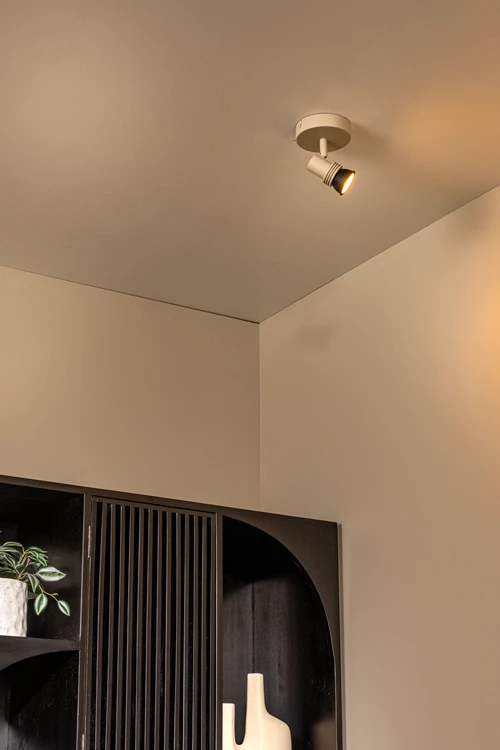 Lucide KIANTI - Deckenstrahler - Ø 10 cm - 1xGU10 - Taupe - Atmosphäre 1